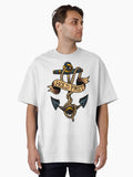 Salty Dog American Traditional Hold Fast Anchor Oversized Shirt T Shirt US Trend