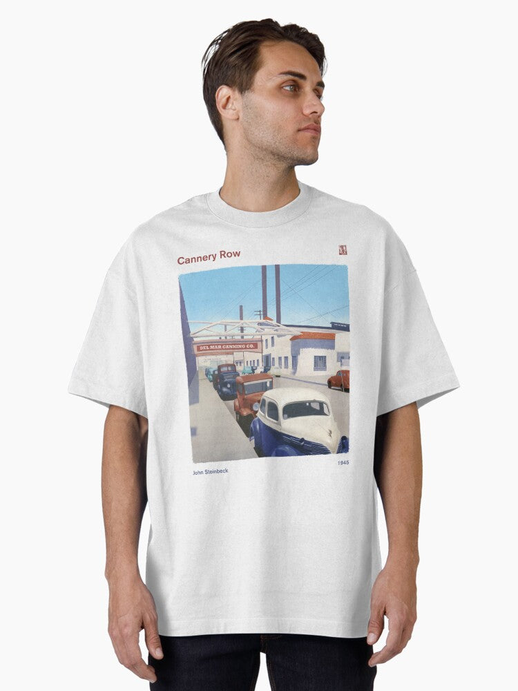Cannery Row John Steinbeck Literary Book Cover Art American Literature Bookish Gift Modern Home Decor Oversized T Shirt