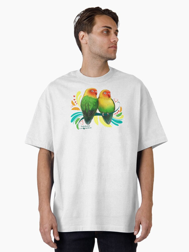 Fischer Lovebirds Oversized Shirt T Shirt Clean Design