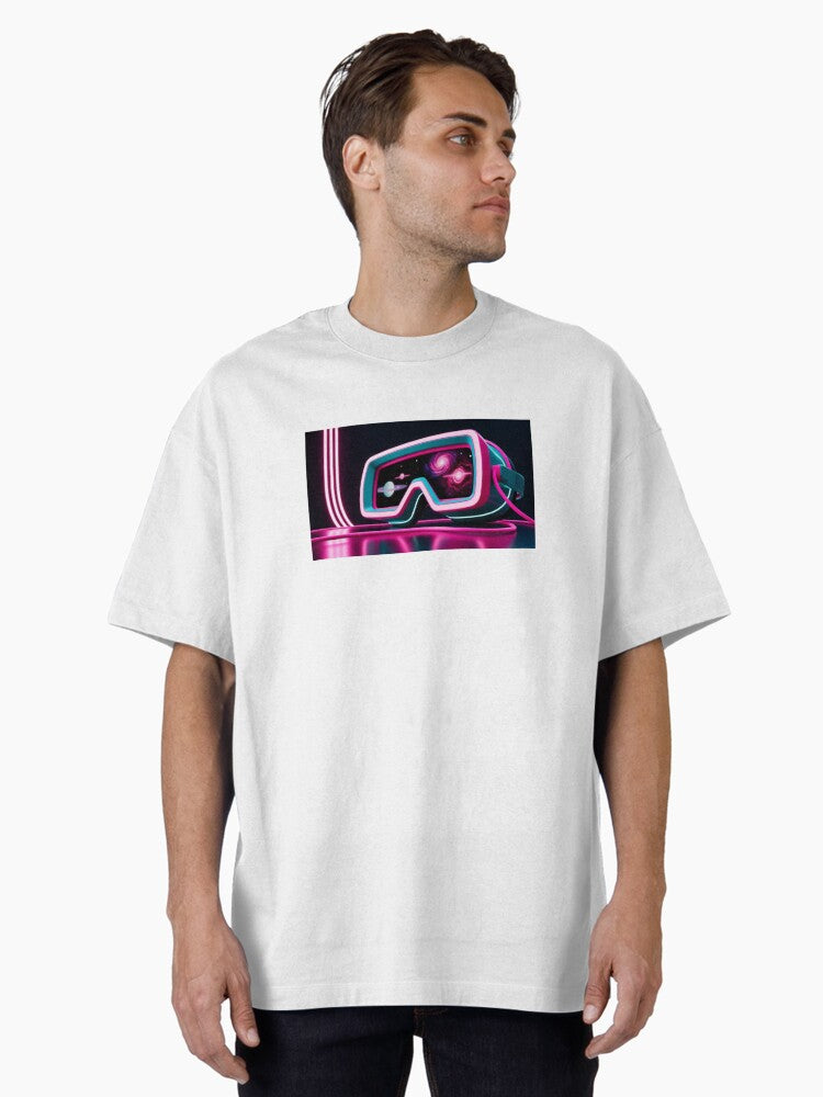 Vintage VR Headset Oversized T-Shirt | Premium Unisex T-Shirt, Trending Graphic Tee