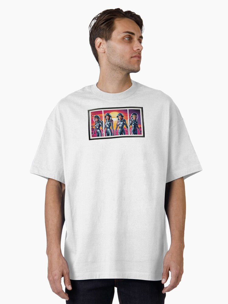 Retro Space Patrol Oversized T-Shirt | Premium Unisex T-Shirt, Trending Graphic Tee