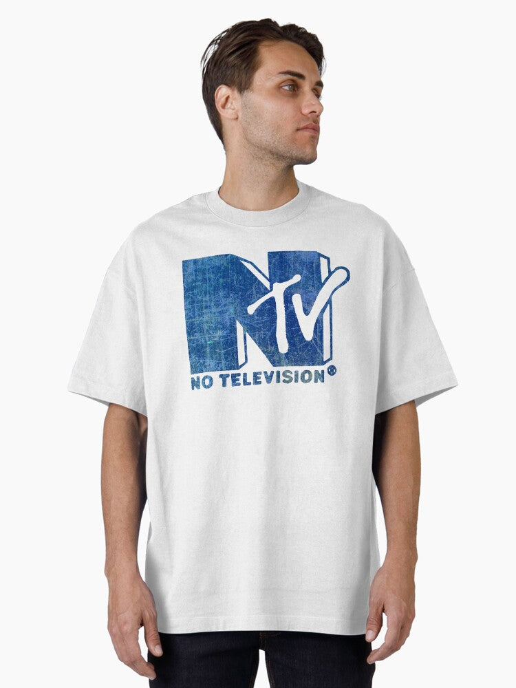 NO TELEVISION Oversized T Shirt T Shirt Comfort Fit Daily Wear