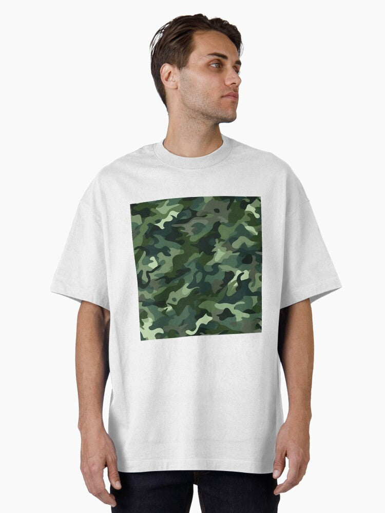 Camo 4 seamless pattern Oversized T Shirt T Shirt Viral US Style Hot Search US