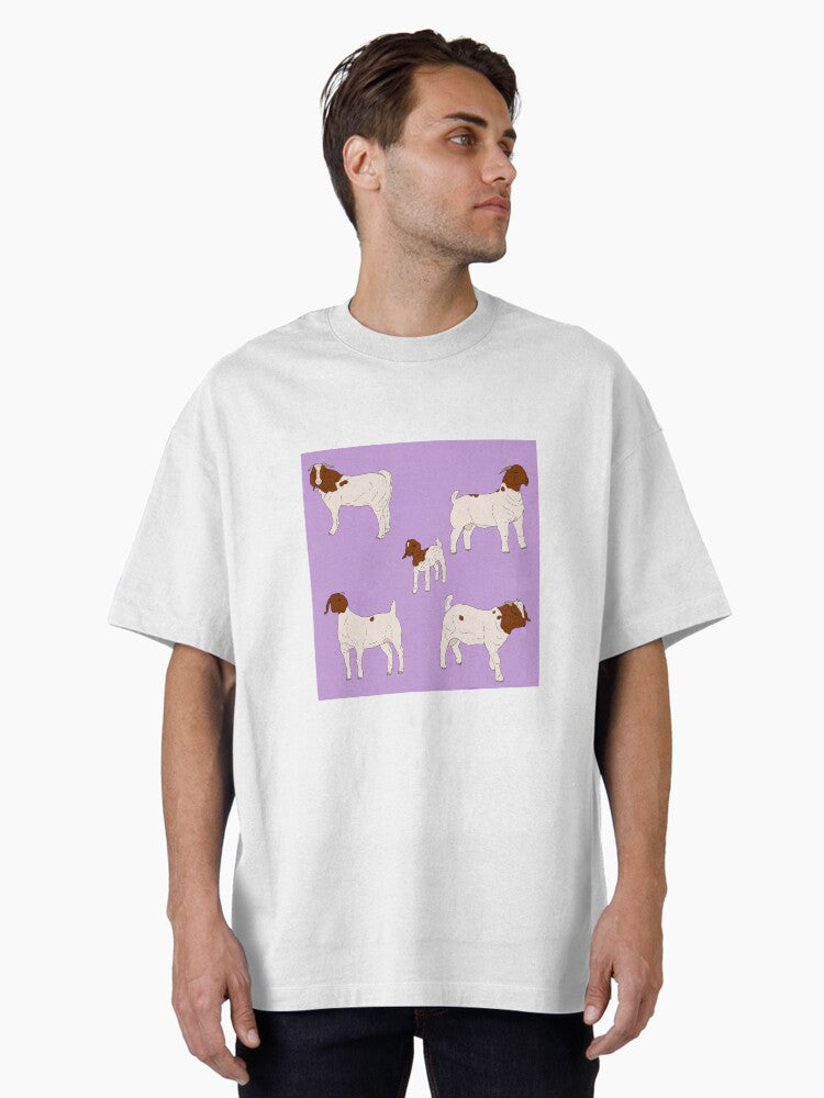 Boer Goats Pattern Purple