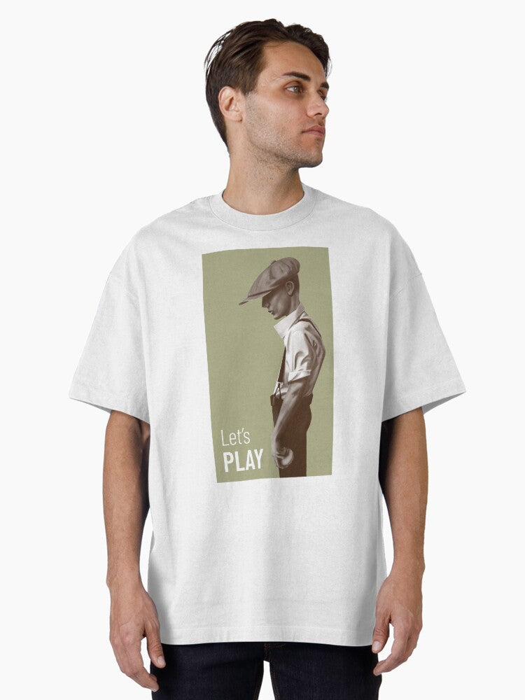 Retro Baseball Pitcher Let s play Oversized T Shirt T Shirt Premium Print Hot Right Now