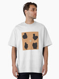 Black Silkie Chicken Pattern Peach