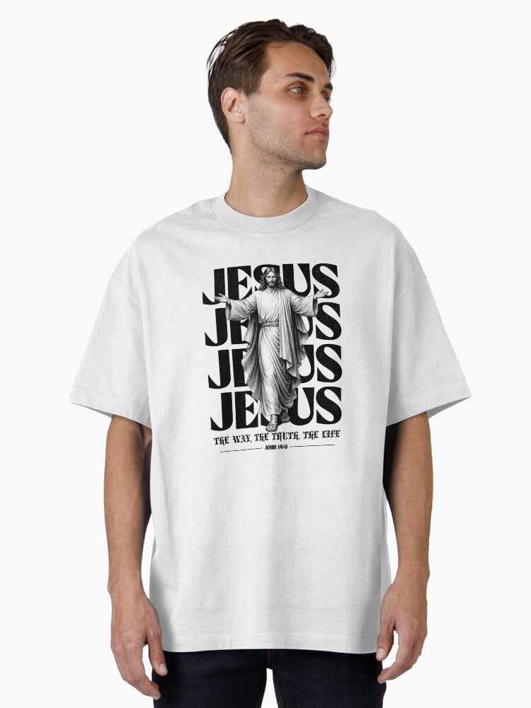 Jesus Christ The Way The Truth Oversized Shirt T Shirt US Market