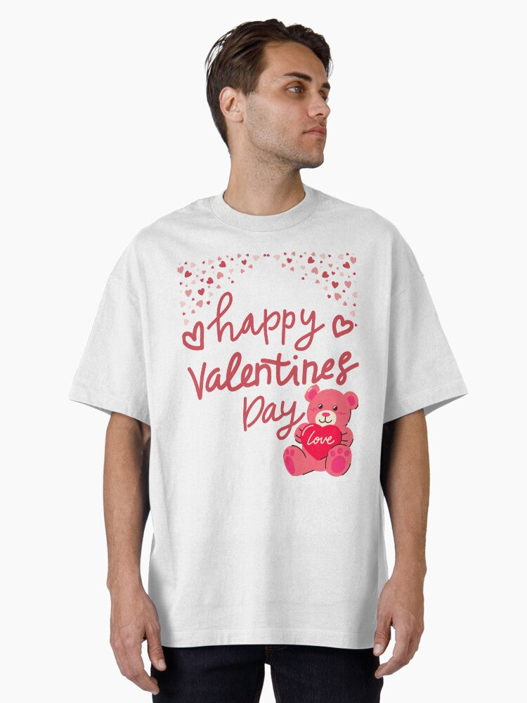 Happy Valentines Day Oversized Shirt T Shirt US Market