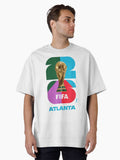 FIFA World Cup 26 Atlanta Trophy Design Oversized T-Shirt