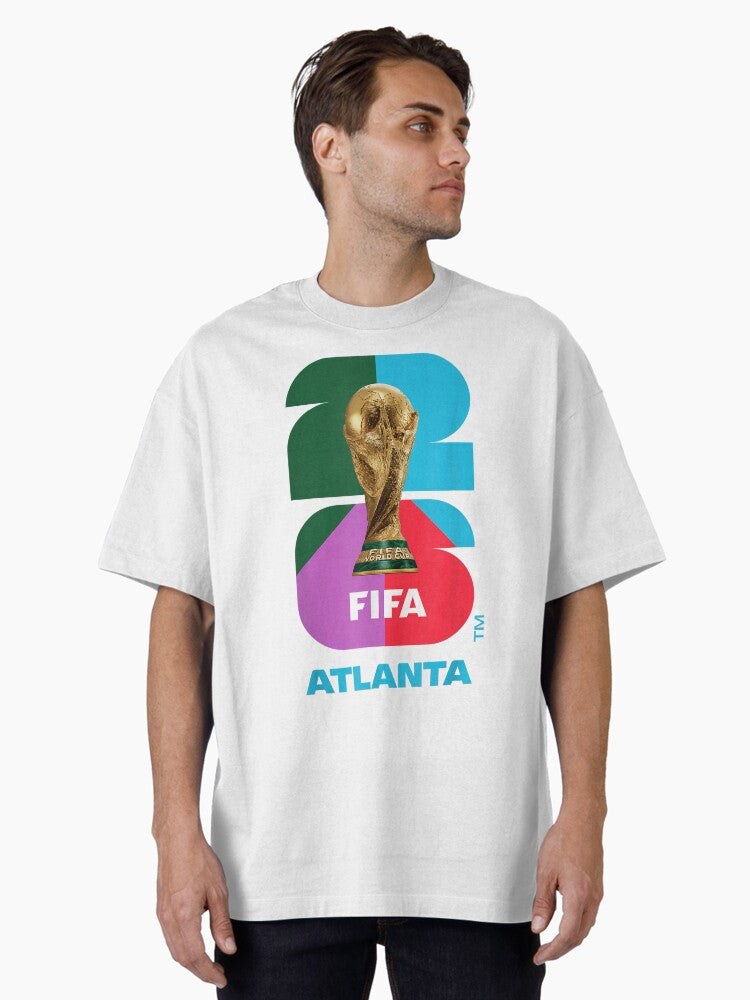 FIFA World Cup 26 Atlanta Trophy Design Oversized T-Shirt