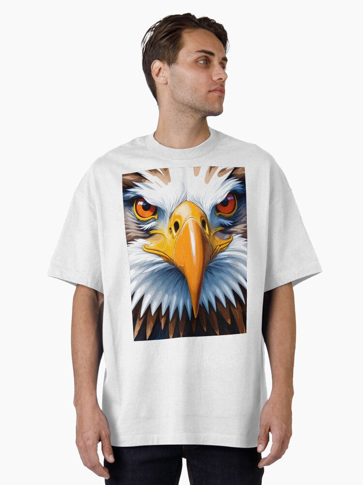 Bald Eagle Art Oversized Shirt T Shirt Everyday Wear