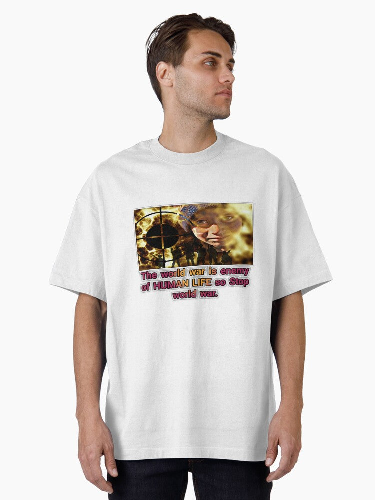 World War Oversized Shirt T Shirt Minimal Style
