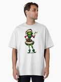 Cute The Grinch Christmas Funny Grinch Girl Xmas Oversized T Shirt T Shirt Holiday Trending Christmas Season Pick
