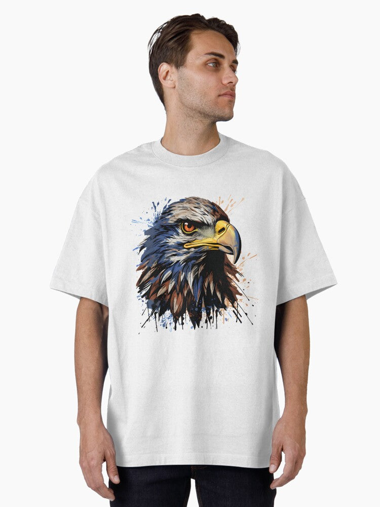 American Bald Eagle Head Oversized Shirt T Shirt Minimal Style