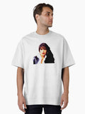 Pop Diva Teal Retro Layout Oversized T-Shirt T-Shirt | Exclusive Edition | Trending Now