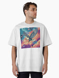 Stellar Soar The Cosmic Eagle Oversized Shirt T Shirt Gift Ready