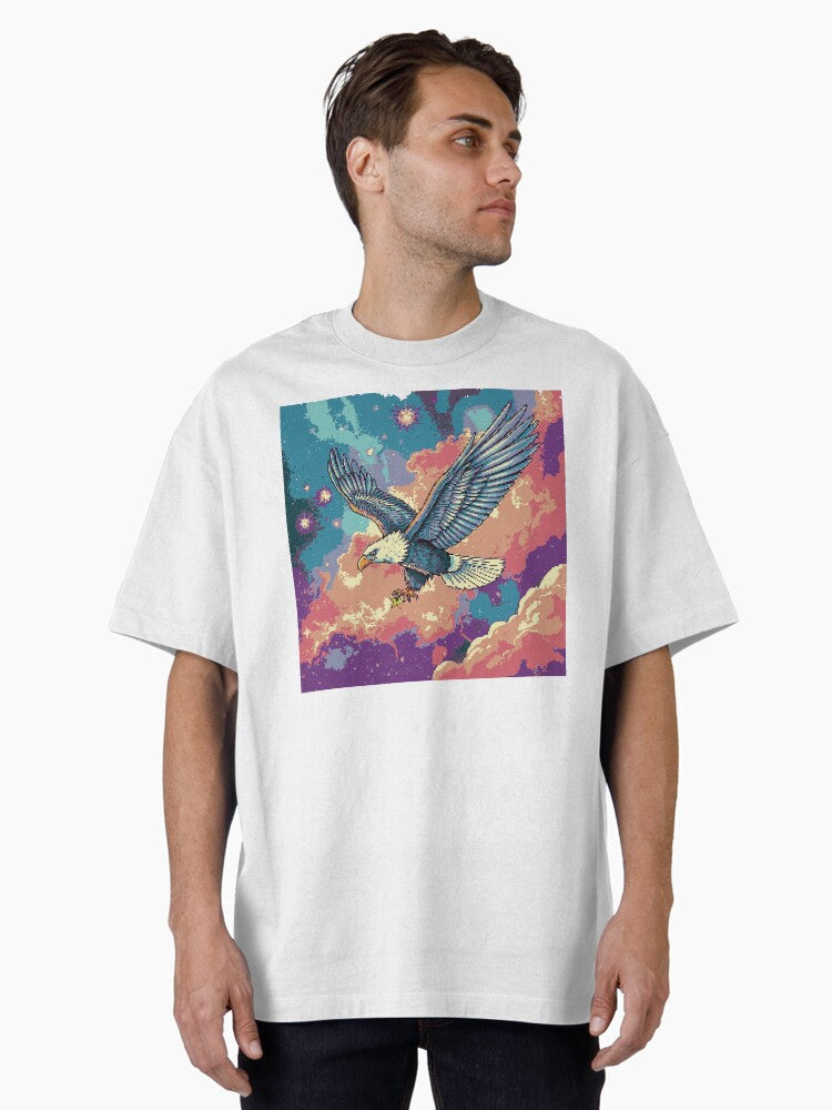 Stellar Soar The Cosmic Eagle Oversized Shirt T Shirt Gift Ready
