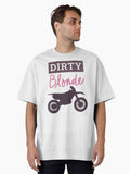 Dirty Blonde dirt bike motocross purple pink Oversized T Shirt T Shirt Trending US Best Seller Look