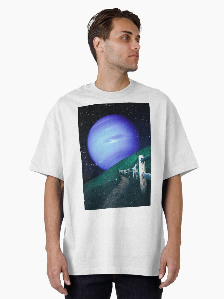 Path to Neptune Oversized T-Shirt | Premium Unisex T-Shirt, Trending Graphic Tee