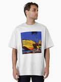 Retro Futurism Sea Plane Oversized T-Shirt | Premium Unisex T-Shirt, Trending Graphic Tee