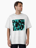 Turquoise camo Oversized T Shirt T Shirt Viral US Style Streetwear Essential