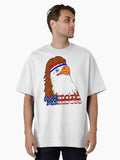 bald eagle usa american symbol Oversized Shirt T Shirt Minimal Style