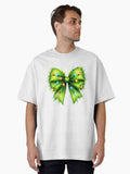 Grinch Bow Grinch Christmas Humor Design Oversized T Shirt T Shirt Holiday Trending Christmas Season Pick