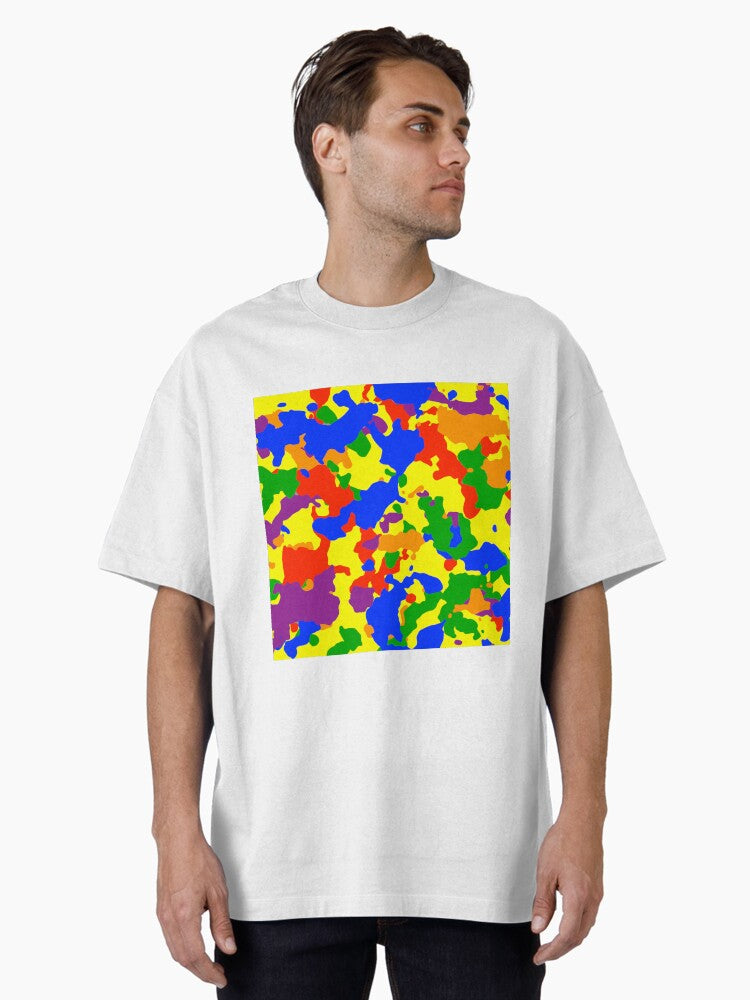 Rainbow Camo Camouflage Oversized T Shirt T Shirt Aesthetic Fit Streetwear Essential