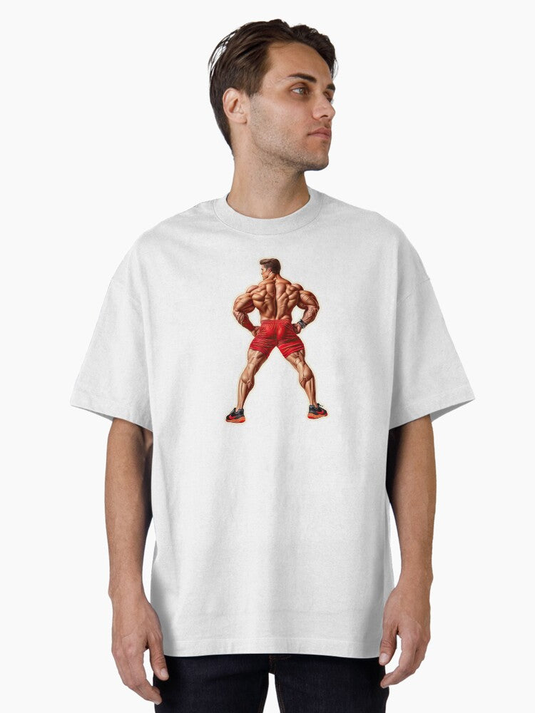 New Series Bodybuilder Sticker 7 Oversized T Shirt T Shirt Premium Print