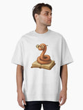Funny Book Worm Cute Pun Oversized T Shirt T Shirt Trending 2025 Daily Comfort
