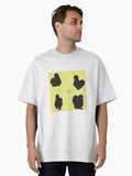 Black Silkie Chicken Pattern Yellow