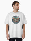 Rosie s Garage Chicago Illinois Vintage Cityscape Car Art Oversized T Shirt T Shirt Premium Print Hot Right Now