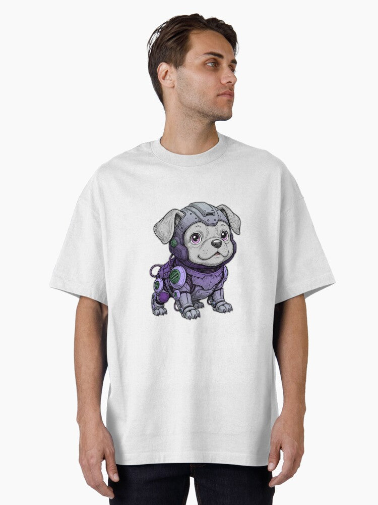 The Cybernetic Puppy Oversized Shirt T Shirt Everyday Wear
