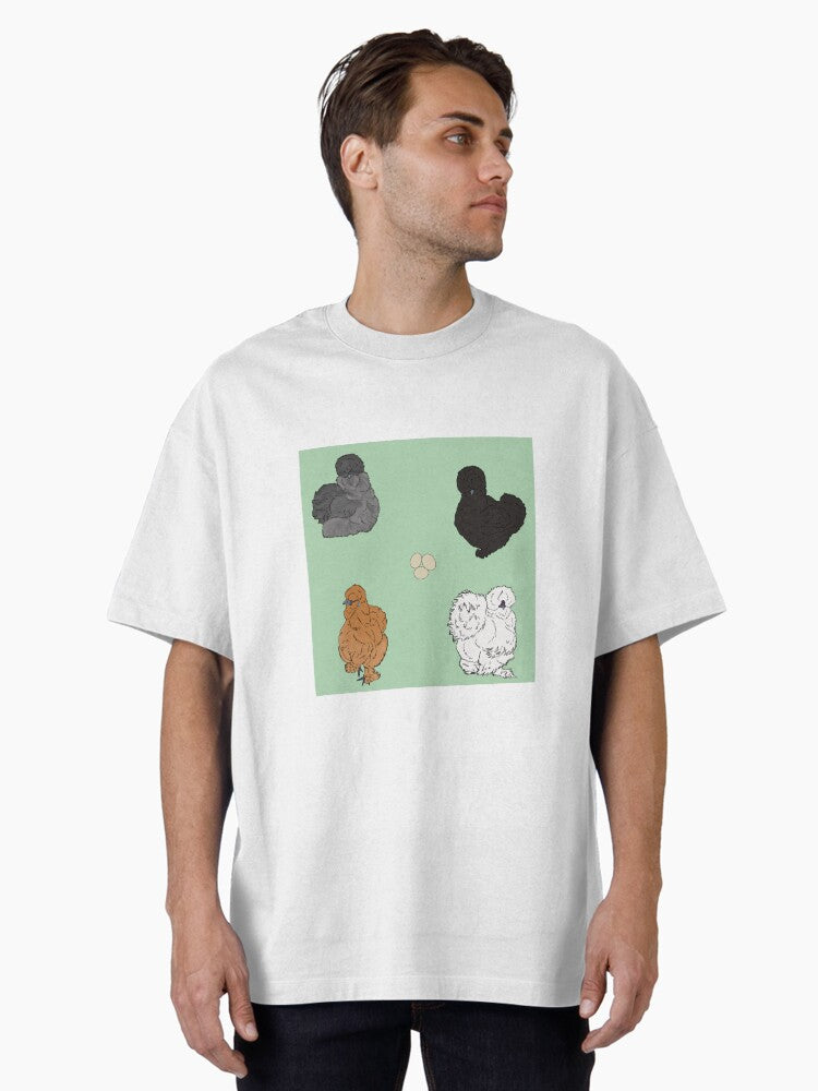 Silkie Chicken Pattern Minty