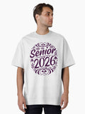 Class of 2026 Graduate 2026 Graduation Senior Sticker Oversized T Shirt T Shirt Streetwear Style New Year Trend