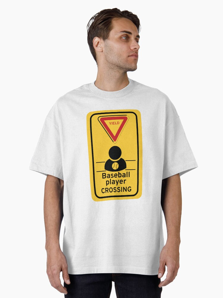 Baseball Player Crossing Oversized T Shirt T Shirt High Search Demand Limited Drop Feel