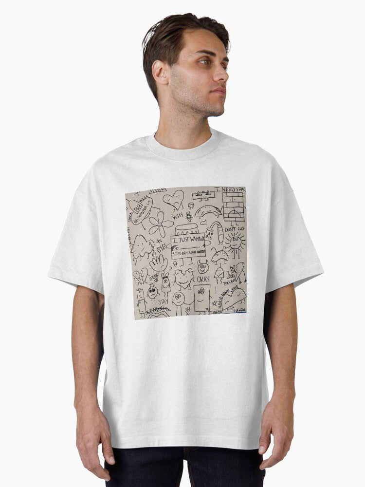 Julia Michaels doodles Oversized T Shirt T Shirt US Market