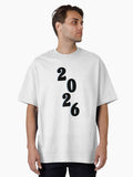 2026 new year Oversized T Shirt T Shirt Comfort Fit Daily Wear