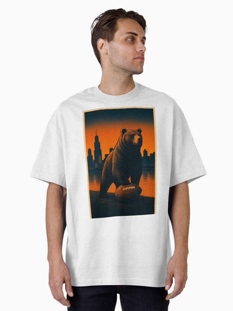 Bear Football Oversized T Shirt T Shirt Limited Vibe