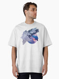 Eagle Fly to the Moon Oversized Shirt T Shirt Minimal Style