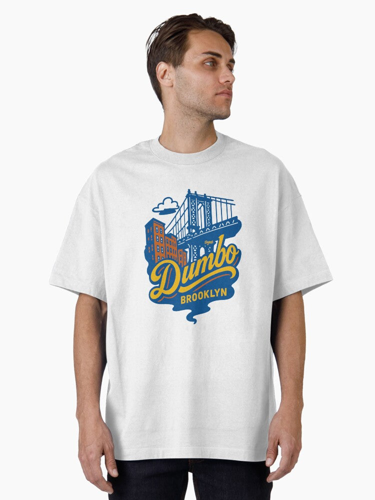 Dumbo New York City Brooklyn Neighborhood Oversized T Shirt