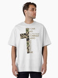 Christ strengthens me set Oversized T Shirt T Shirt High Search Demand Streetwear Essential
