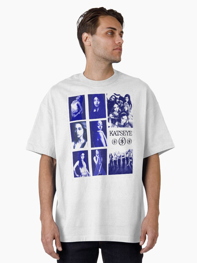 blue katseye poster Oversized T-Shirt