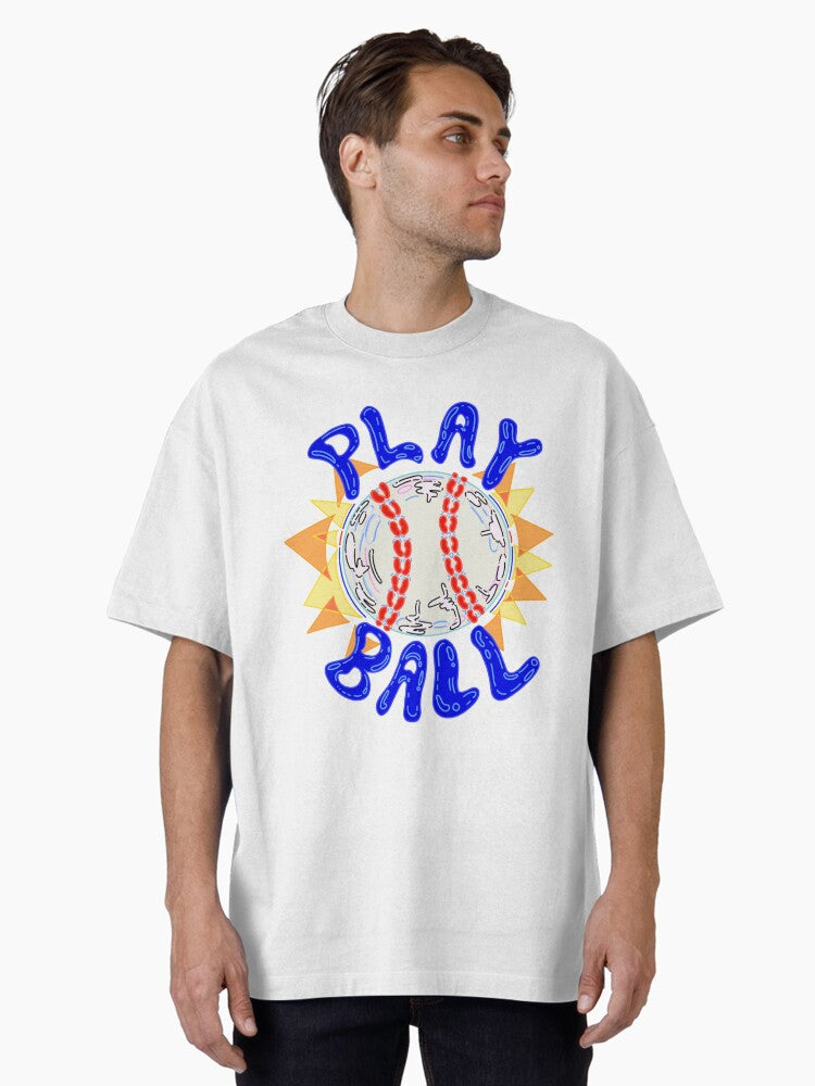 Play Ball Oversized T Shirt T Shirt Streetwear Style Gift Ready