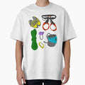Rock Climbing Equipment Design Pattern Oversized T-Shirt for Sale by Squibfireworks