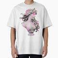 Retro Pink Graphic T-Shirt, Unisex Tee, Streetwear Style, Casual Fashion, Gift for Art Lovers, Perfect for Everyday Wear - Streetwear womens Oversized T-Shirt for Sale by UsandCoDesigns