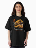 The Great Wave of Coffee Oversized T Shirt Women T Shirt Comfort Fit Hot Right Now