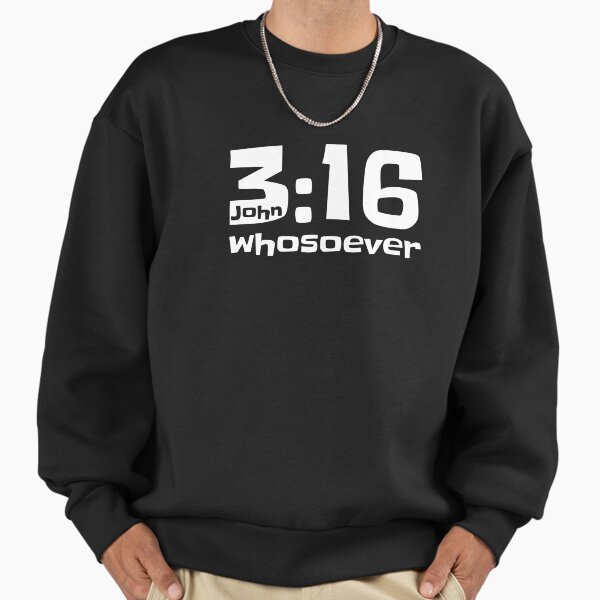Stylish John 3 16 Bible Verse Sweatshirt Premium Oversize Hoodie