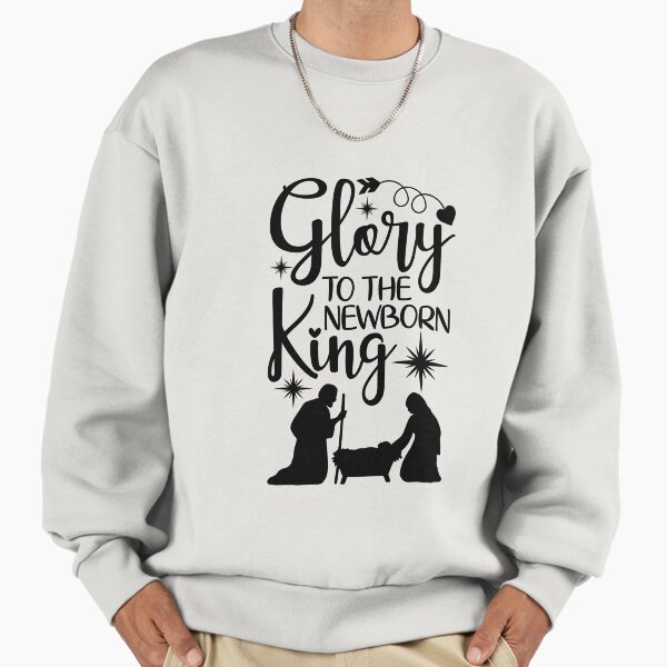 Creche Brodee Matthieu 1 21 Verset Biblique Noel Foi Chretienne Sweatshirt Premium Oversize Hoodie
