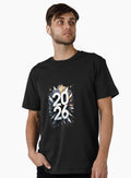2026 Futuristic New Year Explosion Design Premium T Shirt T Shirt Viral TikTok Daily Wear